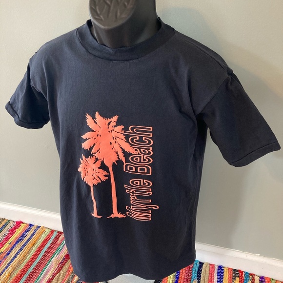 80s Neon Myrtle Beach Shirt Spring Break Large - Picture 2 of 6